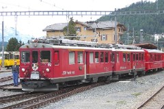 RhB (Rhätische Bahn), St. Mortiz, 10. July 2004
